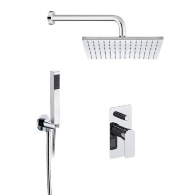 Daniel Ambition inbouw regendouche 30x30cm vierkant met drukknop en 15 kleuropties 9