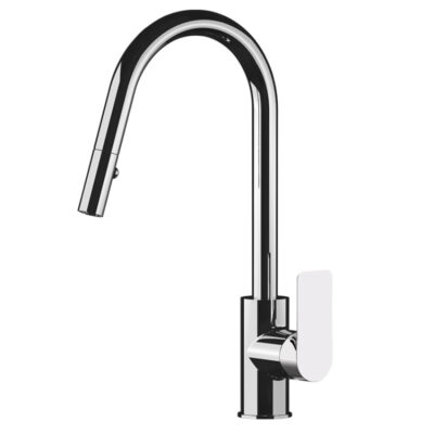 Daniel Ambition keukenmengkraan chroom – draaibare uittrekbare uitloop met 2 standen en keramische cartridge 5