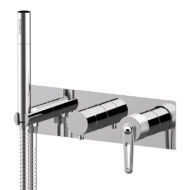 Daniel Brooklyn wand inbouw douchemengkraan met vintage beugelgreep en keramisch bovendeel Daniel Brooklyn wand inbouw douchemengkraan met vintage beugelgreep en keramisch bovendeel