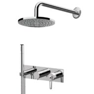 Daniel Brooklyn inbouw regendouche Ø30cm messing met mechanische omstelling en 15 kleuropties Daniel Brooklyn inbouw regendouche Ø30cm messing met mechanische omstelling en 15 kleuropties