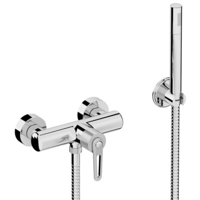 Daniel Brooklyn vintage wandmontage badmengkraan met beugelgreep en handdouche 15 kleuropties 6