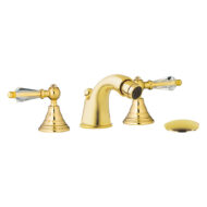 Daniel Crystal Retro inbouw bidetmengkraan met Swarovski grepen en keramische bovendeel Daniel Crystal Retro inbouw bidetmengkraan met Swarovski grepen en keramische bovendeel