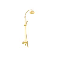 Daniel Crystal Retro tweegreeps regendouche met Swarovski knop – messing – 20cm rond – 15 kleuropties Daniel Crystal Retro tweegreeps regendouche met Swarovski knop – messing – 20cm rond – 15 kleuropties
