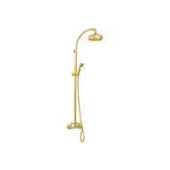 Daniel Crystal Retro tweegreeps regendouche messing met Swarovski greep 20cm – 15 kleuropties Daniel Crystal Retro tweegreeps regendouche messing met Swarovski greep 20cm – 15 kleuropties
