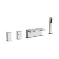 Daniel Cube inbouw badrandmengkraan met multi-jets en keramische cartridge 15 kleuropties Daniel Cube inbouw badrandmengkraan met multi-jets en keramische cartridge 15 kleuropties