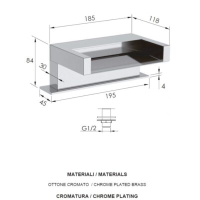 Daniel Cube waterval baduitloop 12cm haaks 15 kleuropties 4