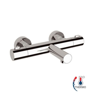 Daniel Design thermostatische badmengkraan tweegreeps opbouw 15 kleuropties en temperatuurbeveiliging 5