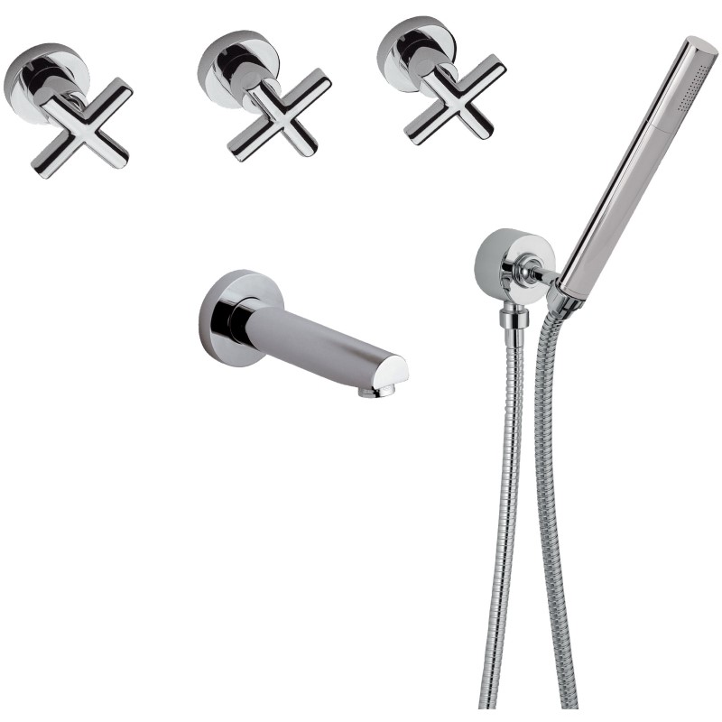 Daniel Jax inbouw badmengkraan met kruisgrepen en keramische technologie – 15 kleuropties