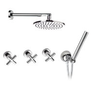 Daniel Jax inbouw regendouche set met 20cm messing hoofddouche en 15 kleurvarianten Daniel Jax inbouw regendouche set met 20cm messing hoofddouche en 15 kleurvarianten