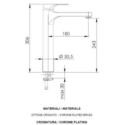 Daniel Omega eengreeps wastafelmengkraan met vleugelgreep – hoog – keramische cartridge – 15 kleuropties 8 Daniel Omega eengreeps wastafelmengkraan met vleugelgreep – hoog – keramische cartridge – 15 kleuropties 8