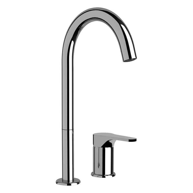 Daniel Omega 2-gats opbouw wastafelmengkraan met vleugelgreep en keramische cartridge 35mm 3