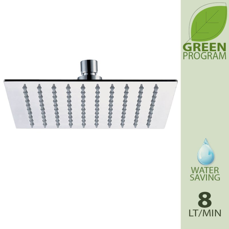 Daniel Omega Green hoofddouche 30 x 30 cm chroom 25111104F CHR product afbeelding 0