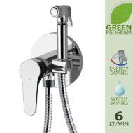 Daniel Omega Green inbouw bidetmengkraan met vleugelgreep en waterbesparende functies Daniel Omega Green inbouw bidetmengkraan met vleugelgreep en waterbesparende functies