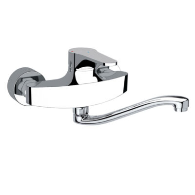 Daniel Omega Green muurmengkraan met draaibare J-uitloop en waterbesparende functies 5