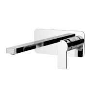 Daniel Reflex muur wastafelmengkraan 23cm met dichte greep en keramische cartridge 15 kleuropties Daniel Reflex muur wastafelmengkraan 23cm met dichte greep en keramische cartridge 15 kleuropties