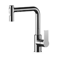 Daniel Reflex keukenmengkraan U-vormige draaibare uittrekbare handdouche met keramische cartridge Daniel Reflex keukenmengkraan U-vormige draaibare uittrekbare handdouche met keramische cartridge