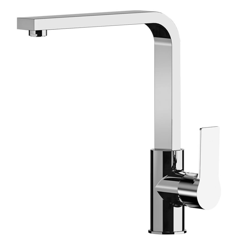 Daniel Reflex keukenmengkraan met haakse draaibare uitloop en keramische cartridge 15 kleuropties