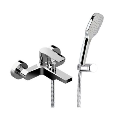 Daniel Reflex wandmontage badmengkraan met dichte greep en keramische cartridge 15 kleuropties 6