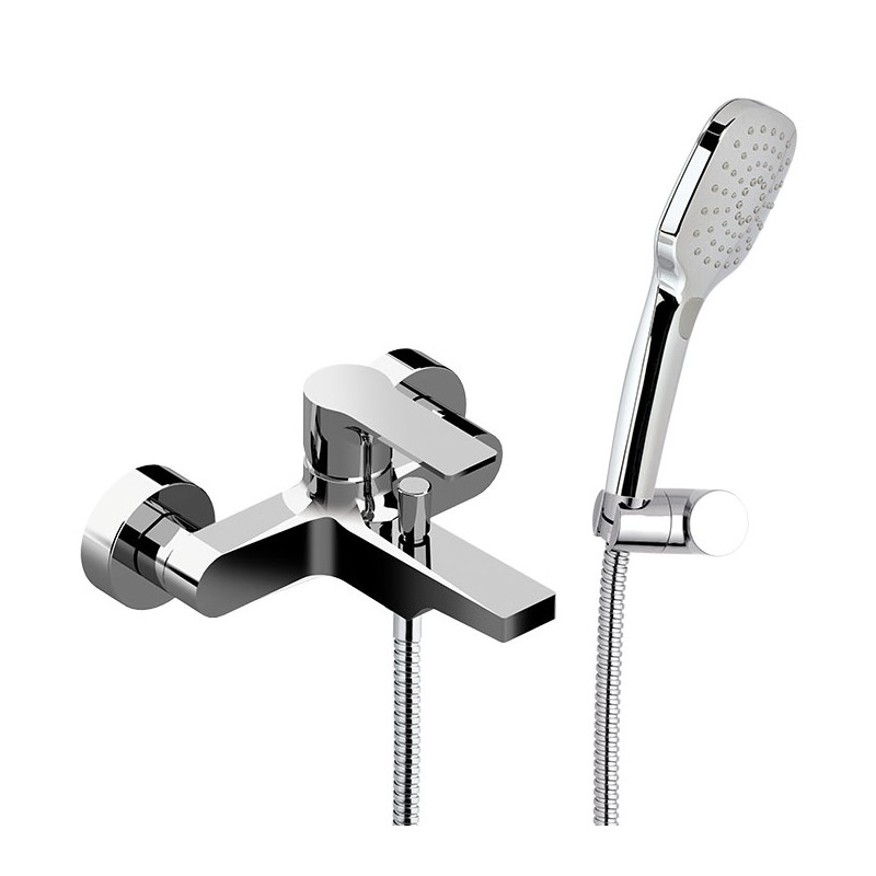 Daniel Reflex wandmontage badmengkraan met dichte greep en keramische cartridge 15 kleuropties