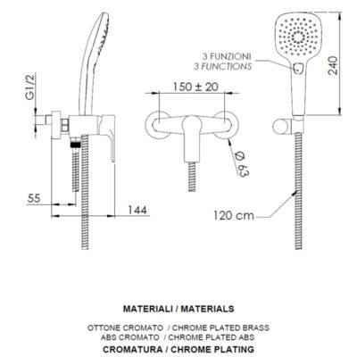 Daniel Reflex eengreeps badmengkraan opbouw met keramische cartridge en 15 kleuropties opties 4