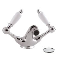 Daniel Retro tweegreeps bidetmengkraan opbouw 1-gats keramisch met hendelgreep 15 kleuropties