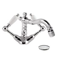 Daniel Retro tweegreeps bidetmengkraan opbouw 1-gats antieke uitloop keramisch 15 kleuropties