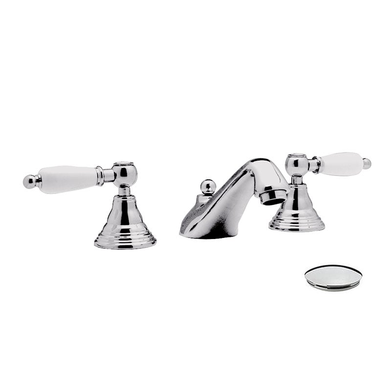 Daniel Retro 3-gats opbouw wastafelmengkraan met hendelgreep en keramische bovendeel 3