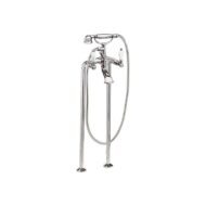 Daniel Retro vrijstaande badmengkraan met hendelgreep en duplex handdouche 15 kleuropties Daniel Retro vrijstaande badmengkraan met hendelgreep en duplex handdouche 15 kleuropties