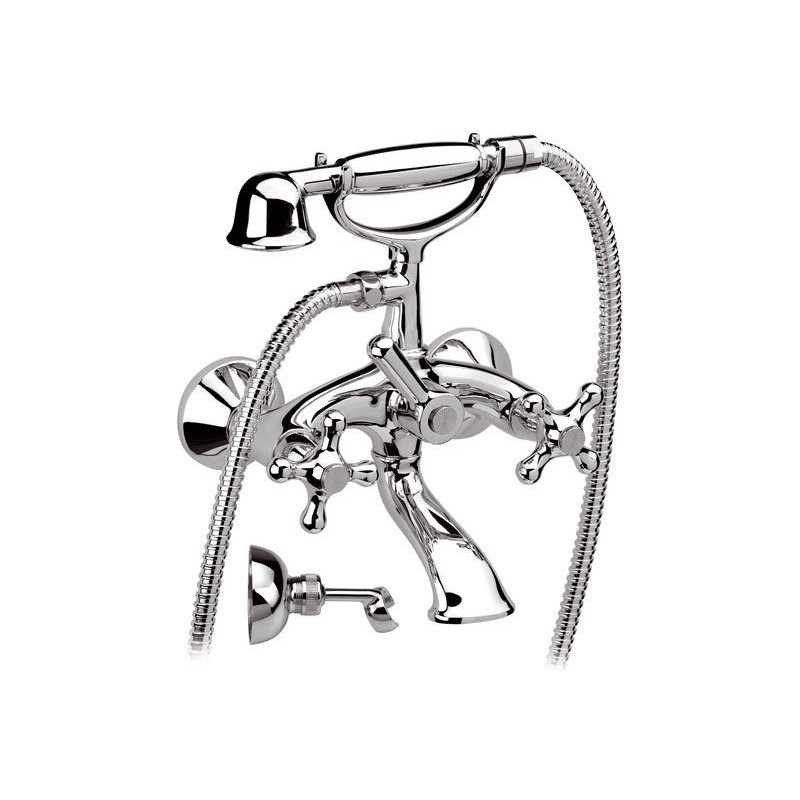 Daniel Revival wandmontage badmengkraan met kruisgreep en keramische bovendeel 15 kleuropties