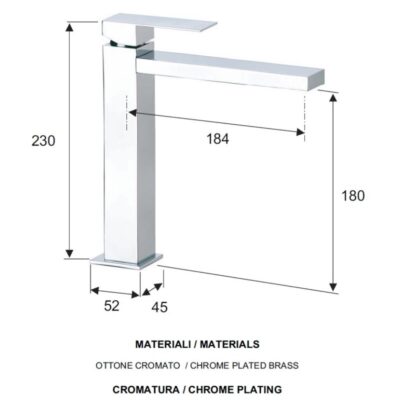 Daniel Skyline eengreeps wastafelmengkraan met keramische cartridge en dichte greep 15 kleuropties 4