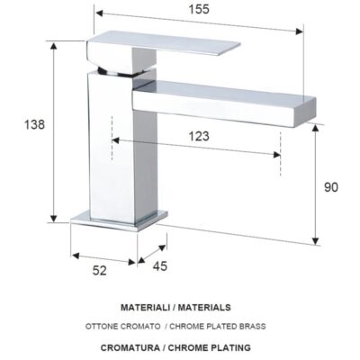 Daniel Skyline eengreeps wastafelmengkraan met keramische cartridge en 15 kleuropties opties 4