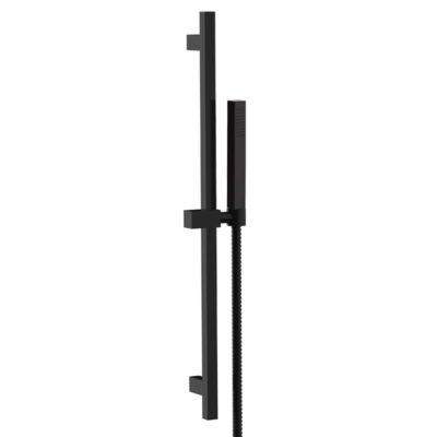 Daniel Skyline vierkante glijstangcombinatie 70cm messing met 15 kleuropties en keramische cartridge 5