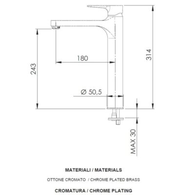 Daniel Smart eengreeps wastafelmengkraan met beugelgreep – keramische cartridge – 15 kleuropties 4