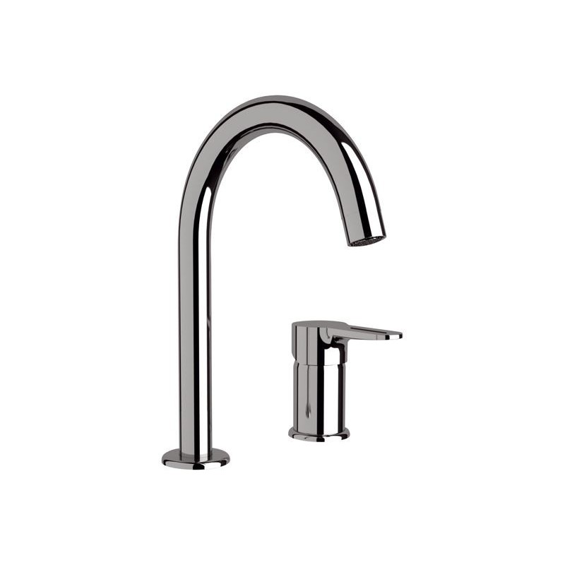 Daniel Smart 2-gats opbouw wastafelmengkraan met beugelgreep en keramische cartridge 15 kleuropties