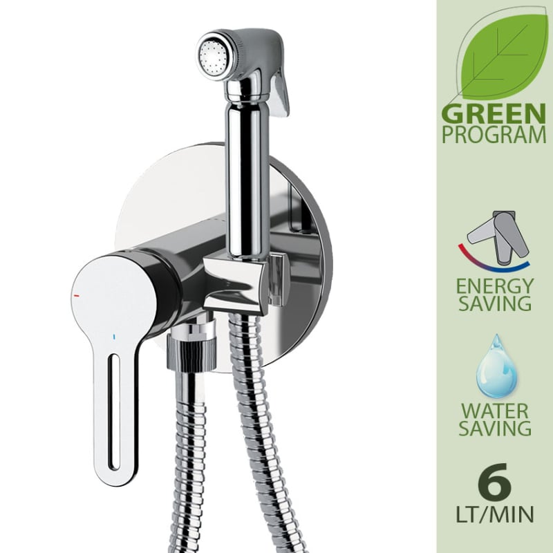 Daniel Smart Green inbouw bidetmengkraan in 15 kleuren 25119108F 15K product afbeelding 0