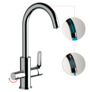 Daniel Smart filtermengkraan met beugelgreep en keramische cartridge voor 3 wateruitgangen Daniel Smart filtermengkraan met beugelgreep en keramische cartridge voor 3 wateruitgangen