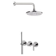 Daniel Smart inbouw regendouche met mechanische omsteller en 30cm ronde hoofddouche