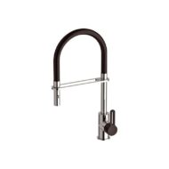 Daniel Smart hoge keukenmengkraan met flexibele kolom en 2-functie handdouche chroom-matzwart 54 Daniel Smart hoge keukenmengkraan met flexibele kolom en 2-functie handdouche chroom-matzwart 54