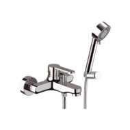 Daniel Smart wandmontage badmengkraan met beugelgreep en 15 kleuropties keramische cartridge Daniel Smart wandmontage badmengkraan met beugelgreep en 15 kleuropties keramische cartridge