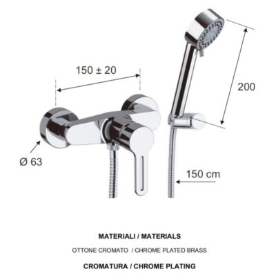 Daniel Smart opbouw badmengkraan met beugelgreep en keramische cartridge 15 kleuropties 4