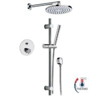 Daniel Suvi inbouw regendouche thermostatisch messing Ø20cm met 15 kleuropties en mechanische omsteller