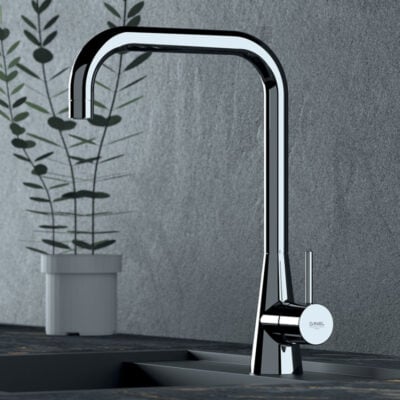Daniel Swing keukenmengkraan met draaibare U-uitloop en keramische cartridge Chroom – Sale 5