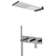 Daniel Tiara inbouw regendouche met mechanische omstelling en keramische cartridge 50x20cm