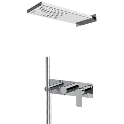 Daniel Tiara inbouw regendouche met mechanische omstelling en keramische cartridge 50x20cm 9