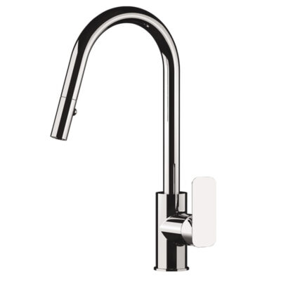 Daniel Tiara keukenmengkraan chroom – draaibare uittrekbare uitloop met 2 standen en keramische cartridge 5