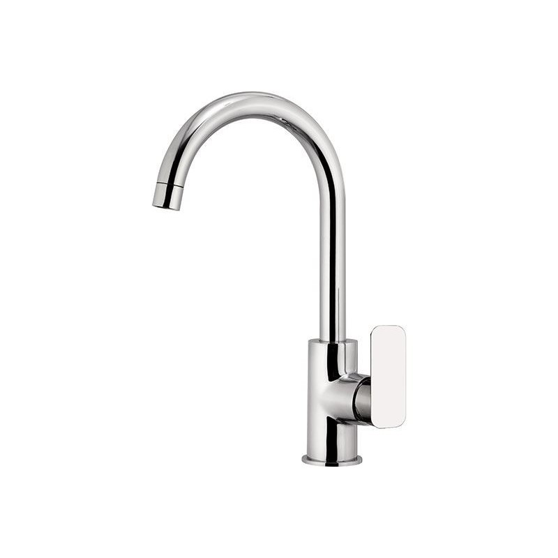 Daniel Tiara gootsteen keukenmengkraan met draaibare ronde uitloop en keramische cartridge 15 kleuropties