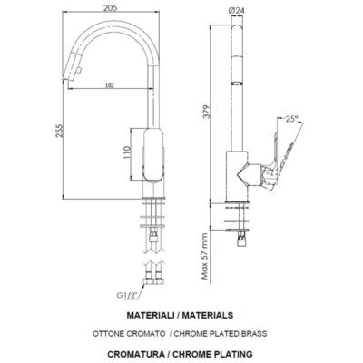 Daniel Reflex keukenmengkraan met ronde uitloop draai- en uittrekbaar keramische cartridge 4