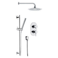 Daniel Tokyo inbouw regendouche Ø30cm ultra dun chroom met mechanische omstelling Daniel Tokyo inbouw regendouche Ø30cm ultra dun chroom met mechanische omstelling