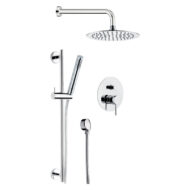 Daniel Tokyo ultra dunne inbouw regendouche Ø30cm met drukknop en chroom afwerking Daniel Tokyo ultra dunne inbouw regendouche Ø30cm met drukknop en chroom afwerking