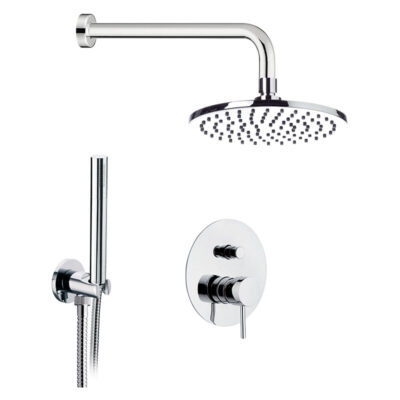 Daniel Tokyo inbouw regendouche Ø30cm met drukknop en keramische cartridge 15 kleuropties 10